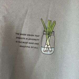 Green Onion Cropped Sweatshirt
